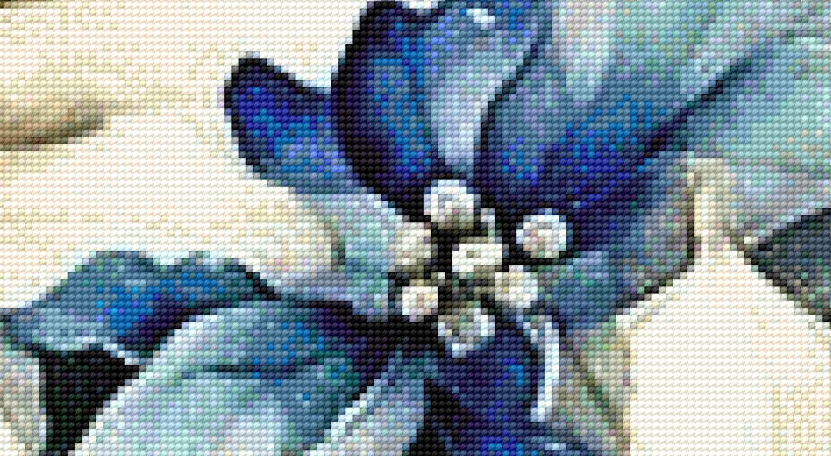 Poinsettia Max Colours cross stitch pdf pattern